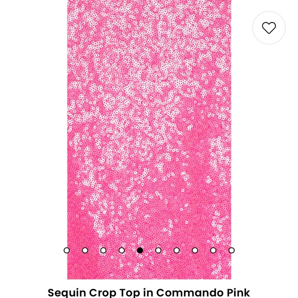 Commando Sequin Crop Top in Commando Pink - Picture 5 of 16